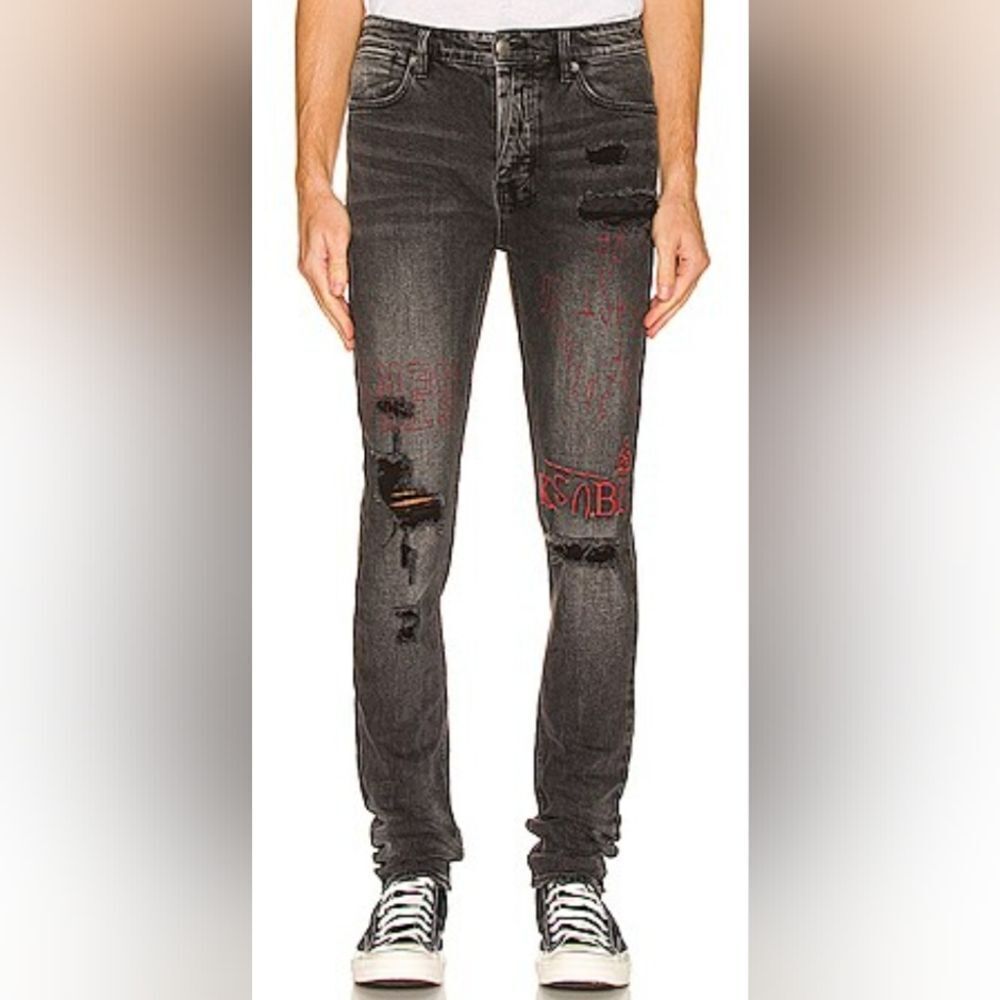 Ksubi Thrashed Streetwear Grunge Statement Dark Academia Rock Punk Jeans 34